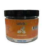 Satvik Jasmine Incense Cones For Puja And Prayer (Pack Of 50 Cones)